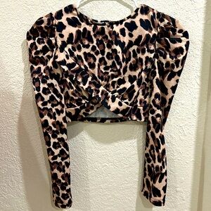 Cute and sexy animal print blouse